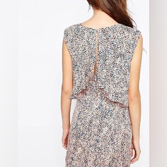 Reiss Ashe Dress Pink and Blue Print - Picture 4 of 16